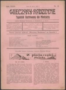 Wieczory Rodzinne tygodnik ilustrowany dla młodzieży R 34 1913 nr